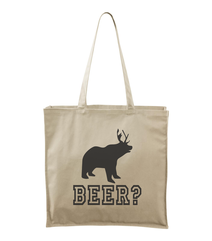 Beer, Deer, Bear? - Vászontáska (43 x 43 cm) natúr