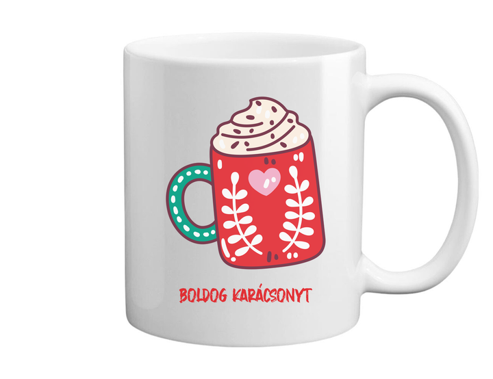 Boldog karácsonyt bögre - Bögre fehér