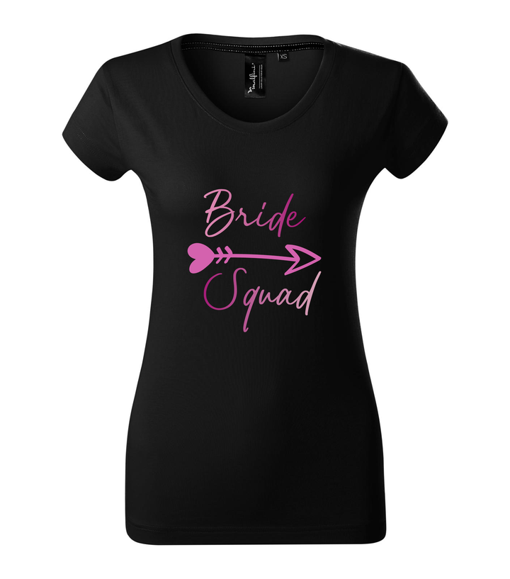 Bride squad - Prémium női póló fekete