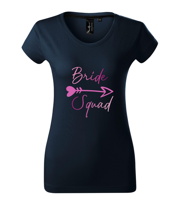 Bride squad - Prémium női póló tengerészkék