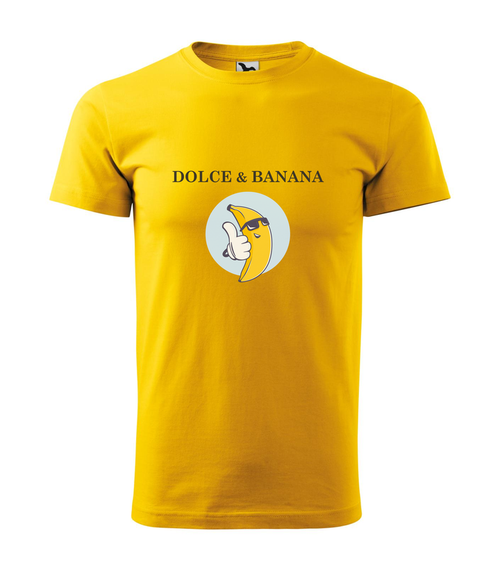 Dolce & Banana - Férfi póló sárga