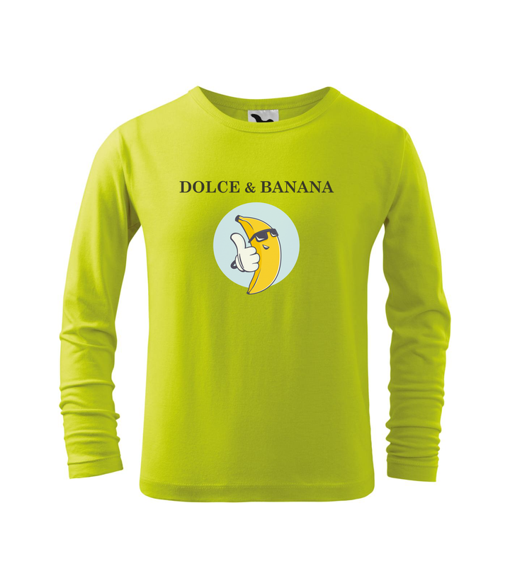 Dolce & Banana - Hosszú ujjú gyerek póló lime