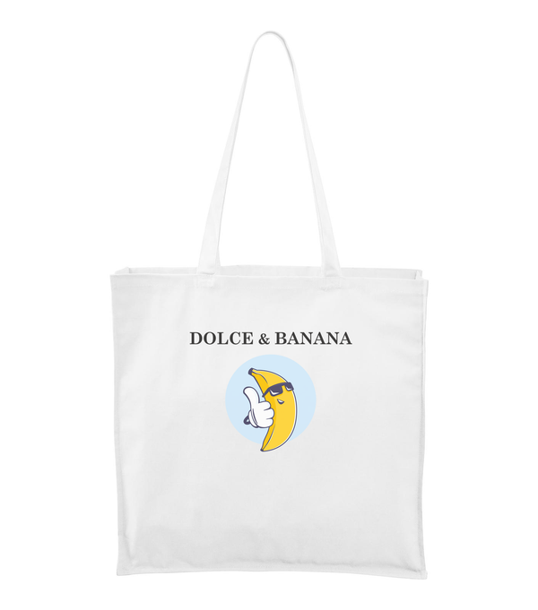 Dolce & Banana - Vászontáska (43 x 43 cm) fehér