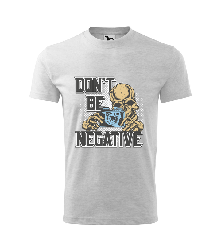 Don't be negative (color) - Gyerek póló világosszürke