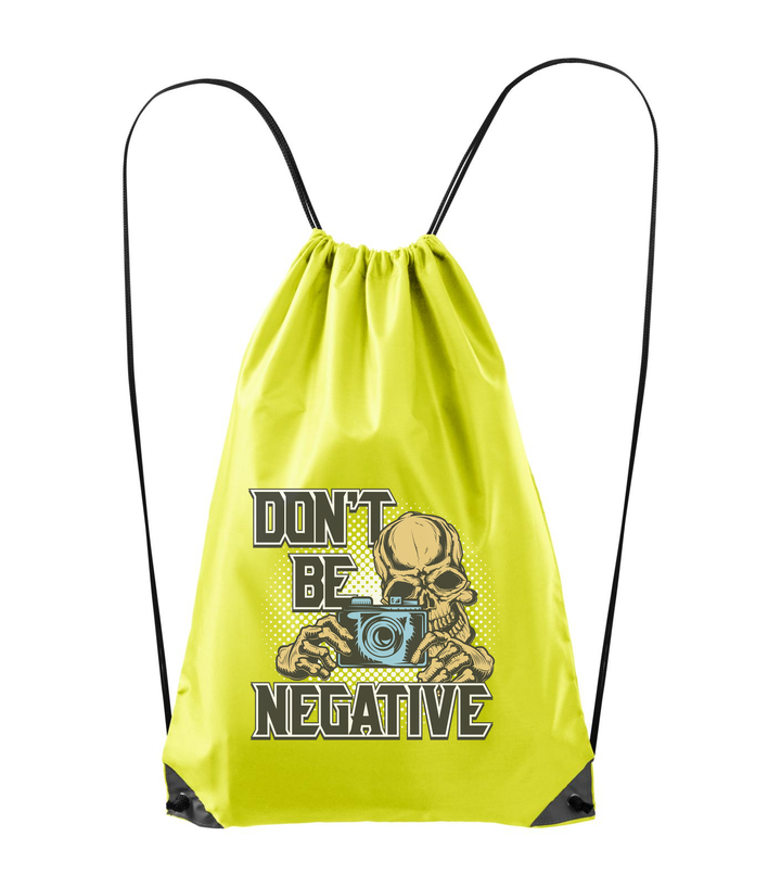 Don't be negative (color) - Hátizsák neon sárga