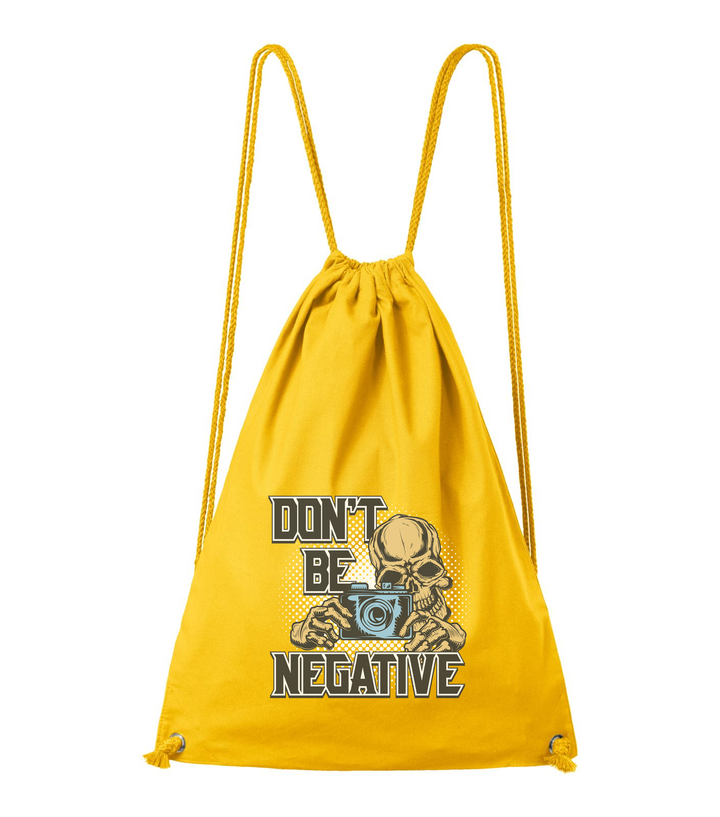 Don't be negative (color) - Pamut hátizsák sárga