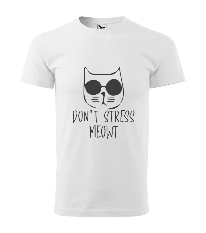 Don't stress - Férfi póló fehér