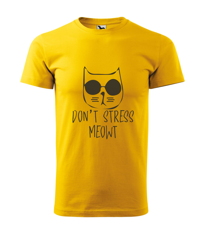 Don't stress - Férfi póló sárga