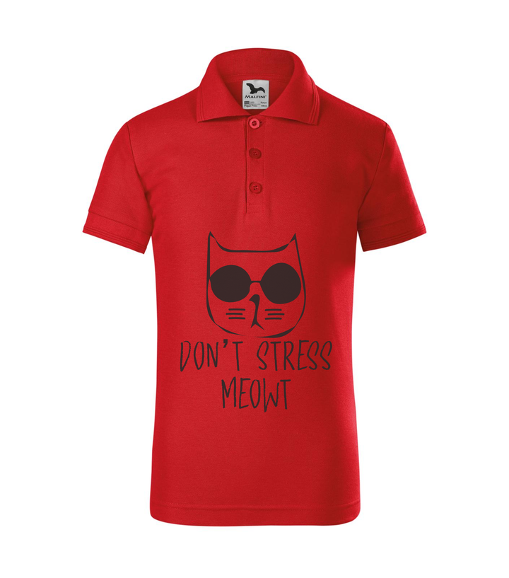 Don't stress - Galléros gyerek póló piros