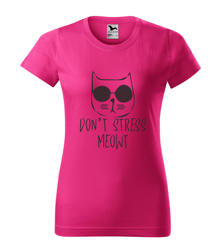 Don't stress - Női póló bíborszín