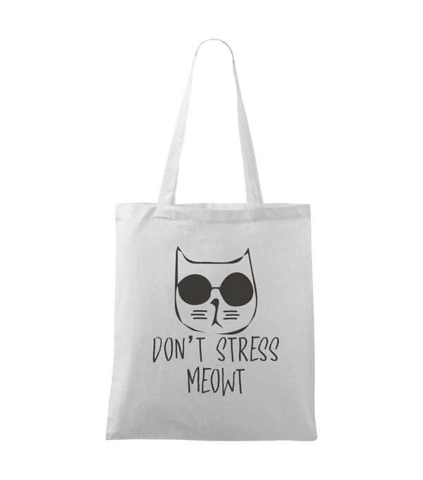 Don't stress - Vászontáska (42 x 38 cm) fehér
