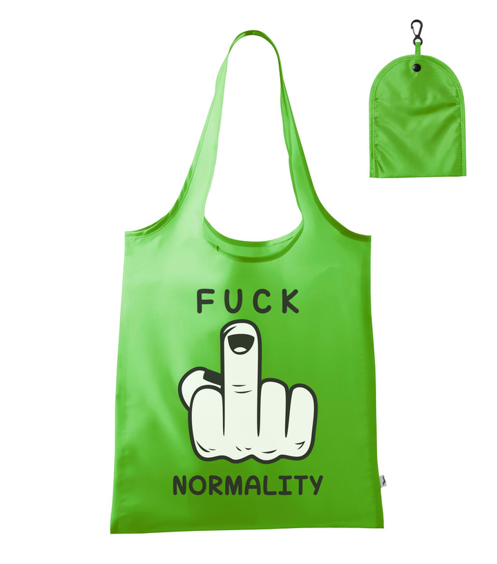 Fuck normality - Bevásárló táska almazöld