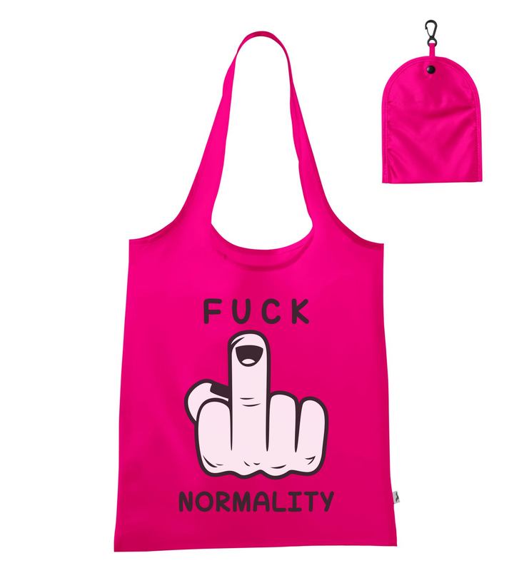 Fuck normality - Bevásárló táska neon rózsaszín
