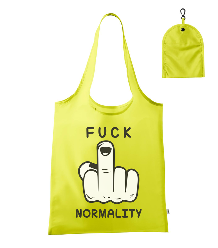 Fuck normality - Bevásárló táska neon sárga