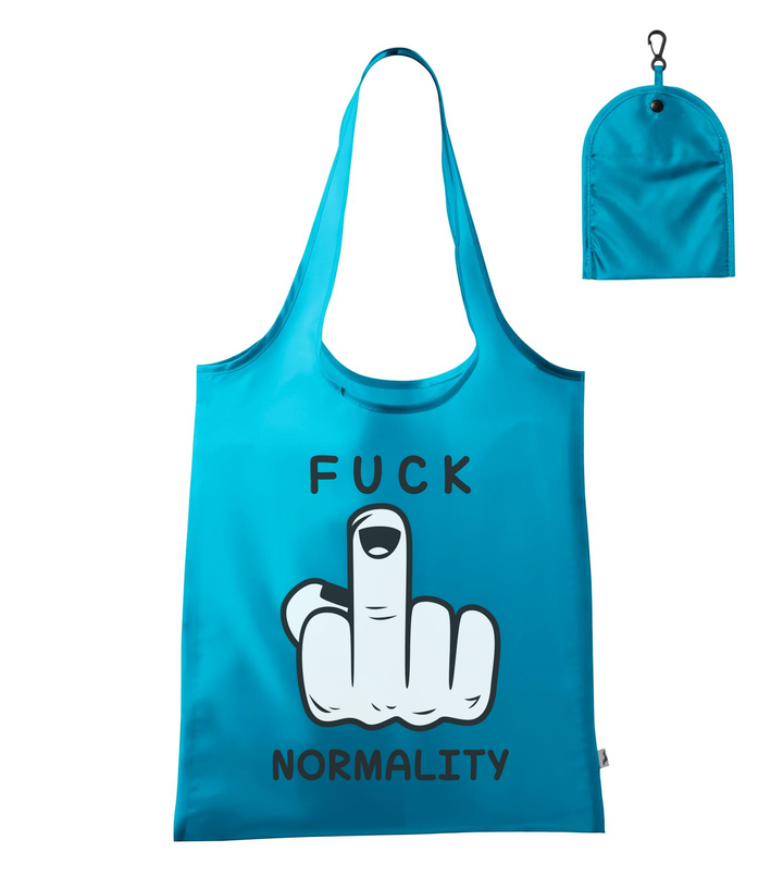 Fuck normality - Bevásárló táska türkiz