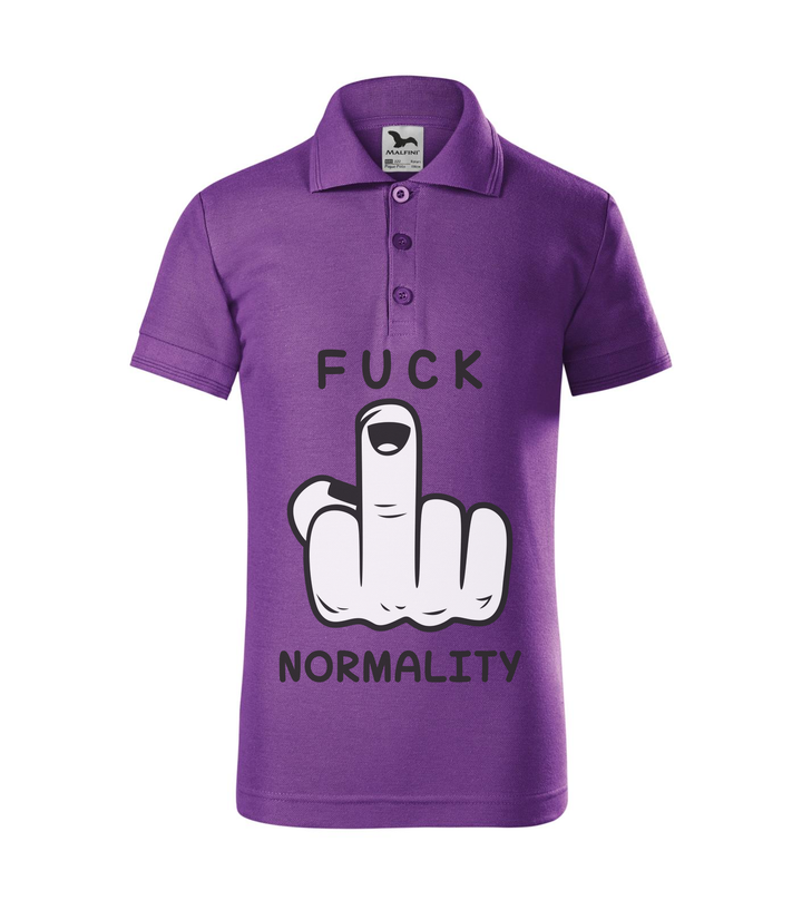 Fuck normality - Galléros gyerek póló lila