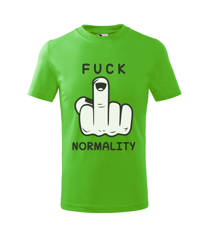 Fuck normality - Gyerek póló almazöld