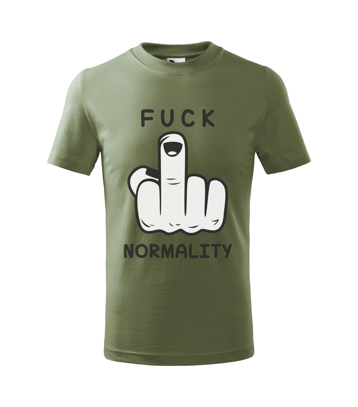 Fuck normality - Gyerek póló khaki