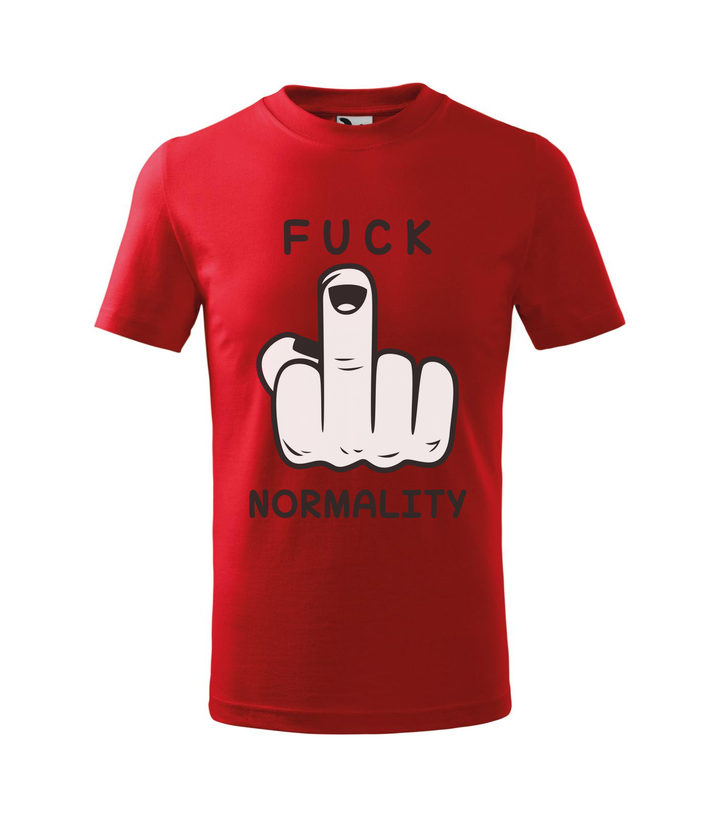 Fuck normality - Gyerek póló piros