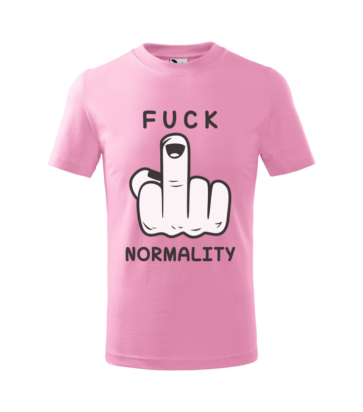 Fuck normality - Gyerek póló rózsaszín