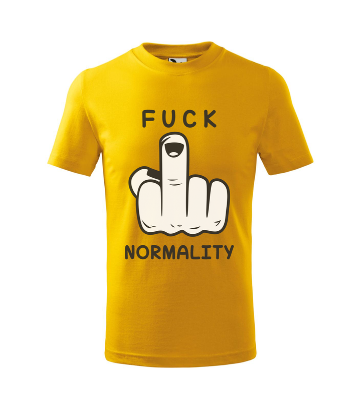 Fuck normality - Gyerek póló sárga