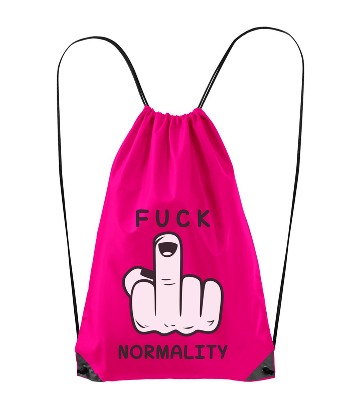 Fuck normality - Hátizsák neon rózsaszín