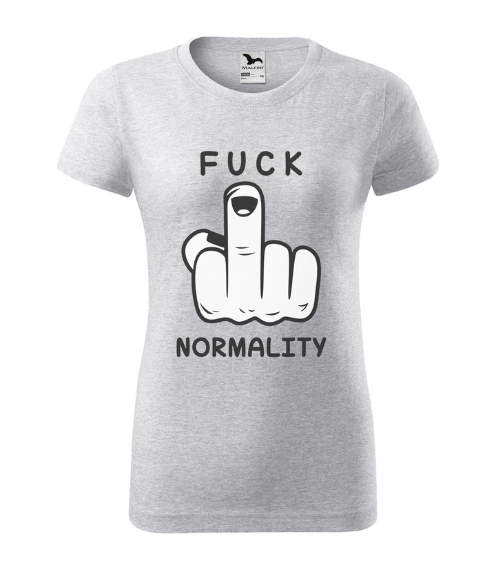 Fuck normality - Női póló világosszürke