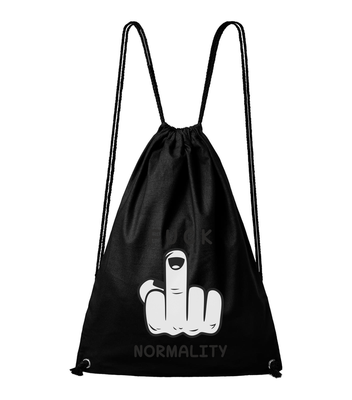 Fuck normality - Pamut hátizsák fekete