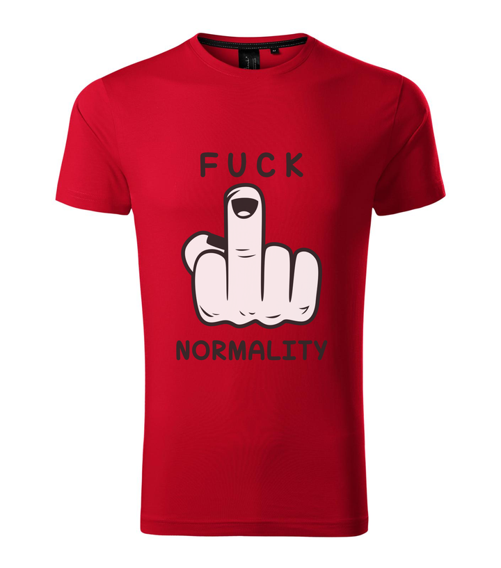 Fuck normality - Prémium férfi póló F1 piros