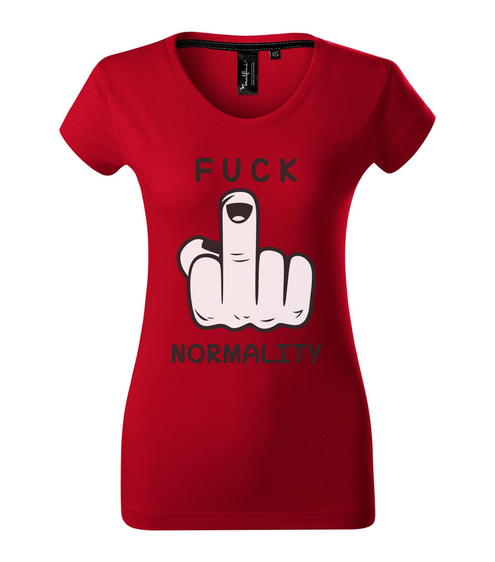Fuck normality - Prémium női póló F1 piros