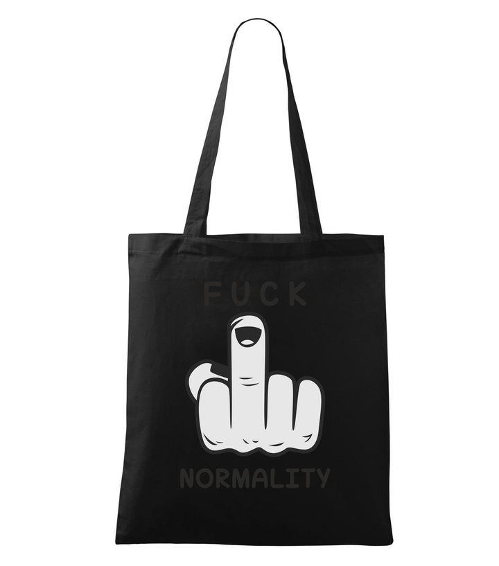 Fuck normality - Vászontáska (42 x 38 cm) fekete