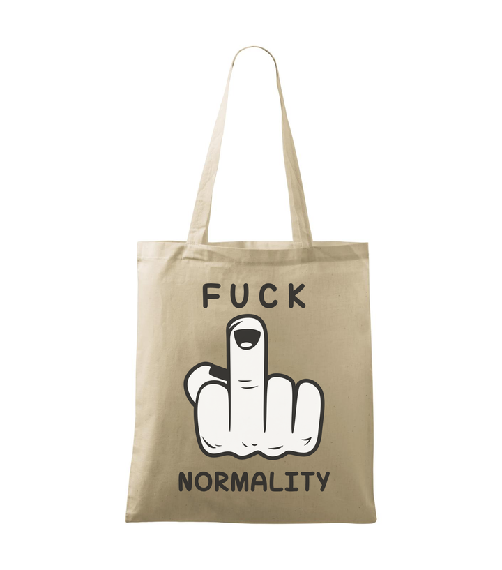 Fuck normality - Vászontáska (42 x 38 cm) natúr