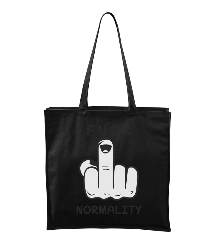 Fuck normality - Vászontáska (43 x 43 cm) fekete