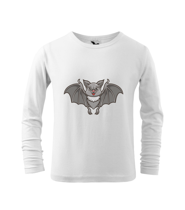 Halloween denevér - Hosszú ujjú gyerek póló fehér