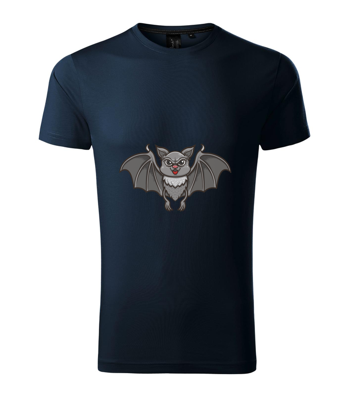 Halloween denevér - Prémium férfi póló tengerészkék