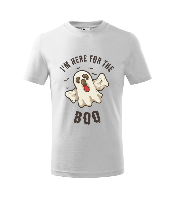I'm here for the boo - Gyerek póló fehér