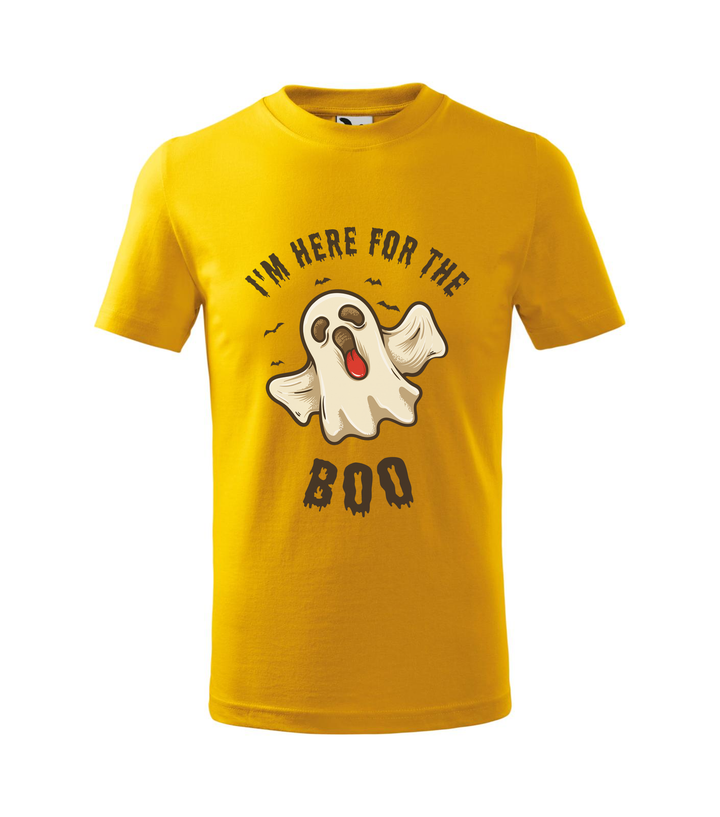 I'm here for the boo - Gyerek póló sárga