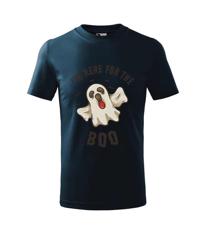 I'm here for the boo - Gyerek póló tengerészkék
