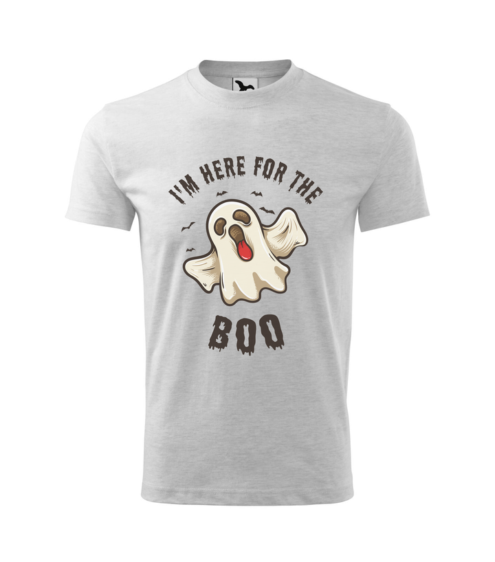 I'm here for the boo - Gyerek póló világosszürke