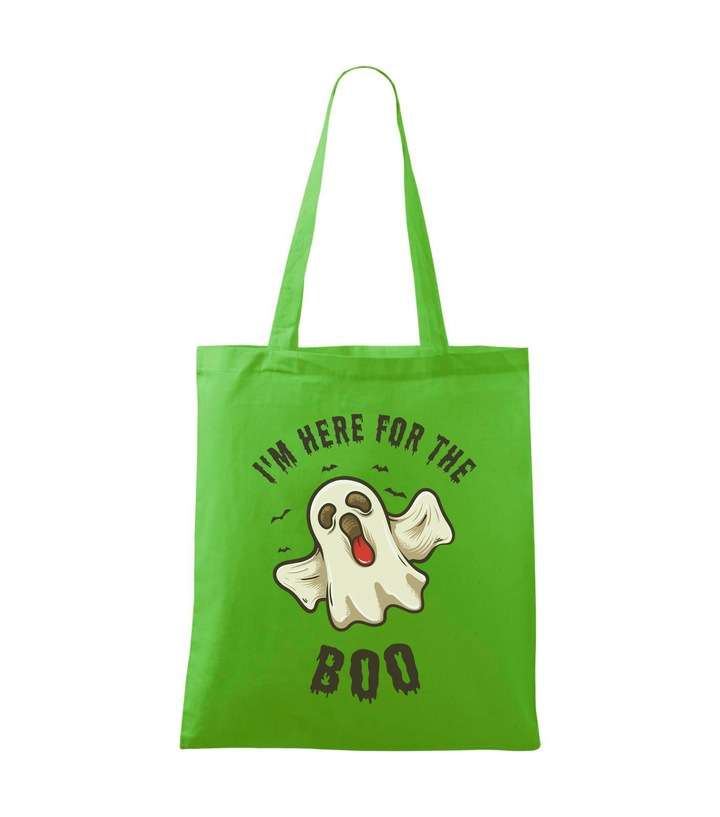 I'm here for the boo - Vászontáska (42 x 38 cm) almazöld