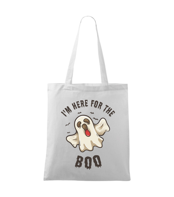 I'm here for the boo - Vászontáska (42 x 38 cm) fehér