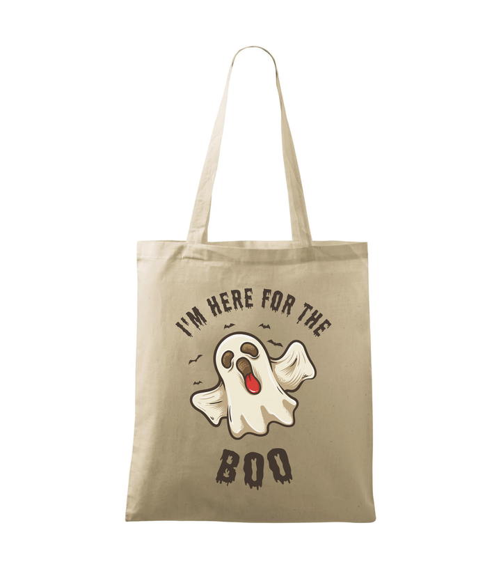 I'm here for the boo - Vászontáska (42 x 38 cm) natúr
