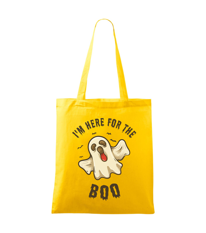 I'm here for the boo - Vászontáska (42 x 38 cm) sárga