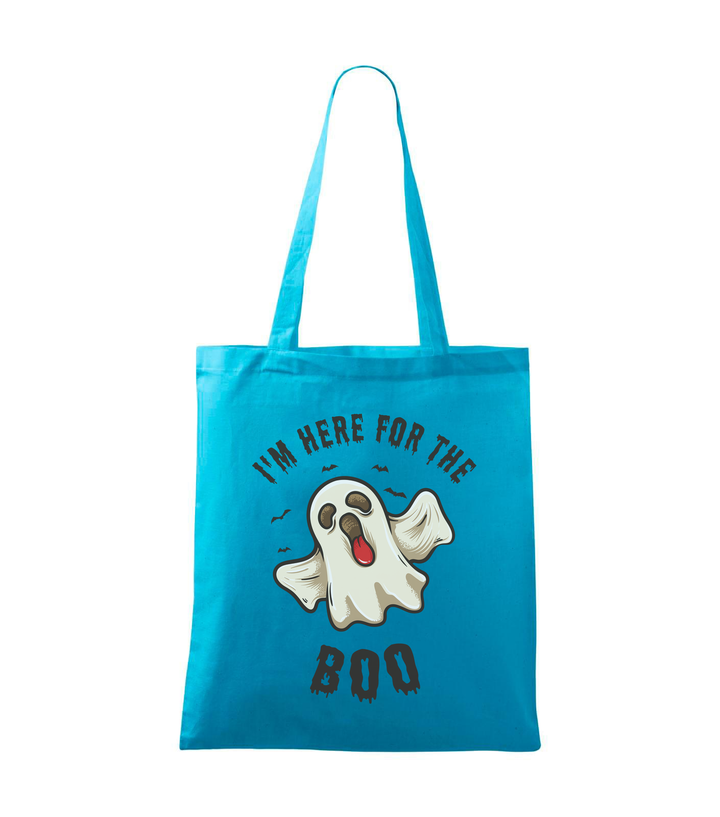 I'm here for the boo - Vászontáska (42 x 38 cm) türkiz