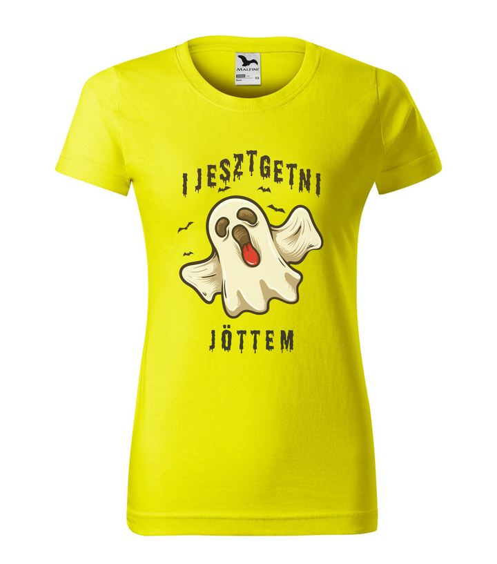 Ijesztgetni jöttem - Női póló citrom