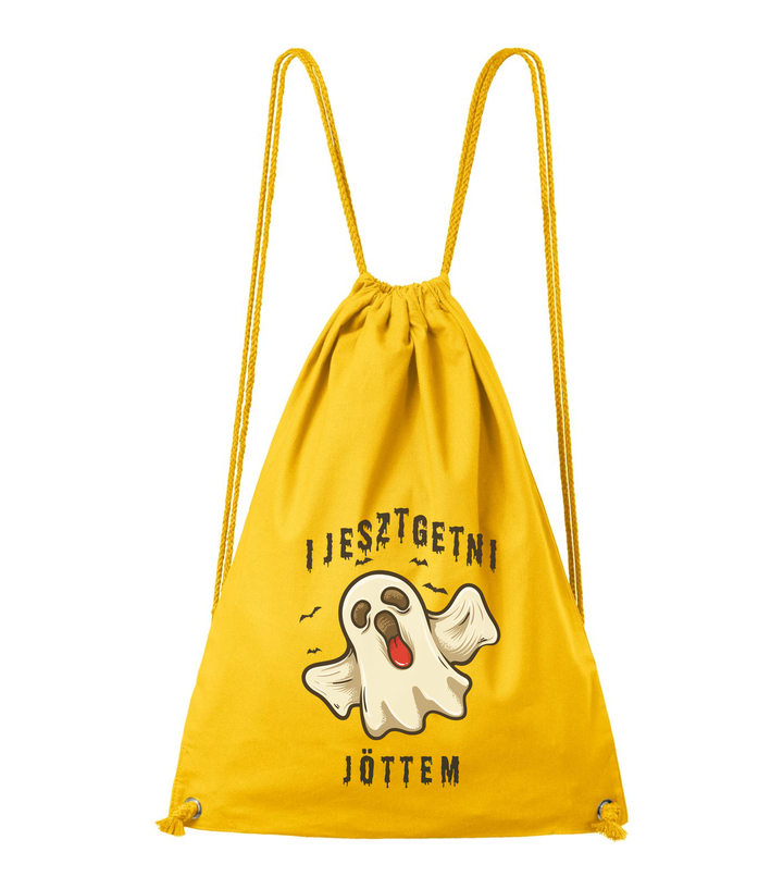 Ijesztgetni jöttem - Pamut hátizsák sárga