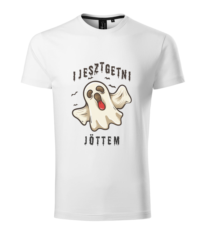 Ijesztgetni jöttem - Prémium férfi póló fehér
