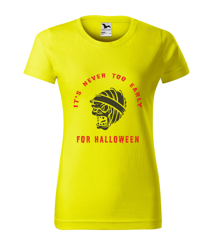 It's never to early for halloween - Női póló citrom