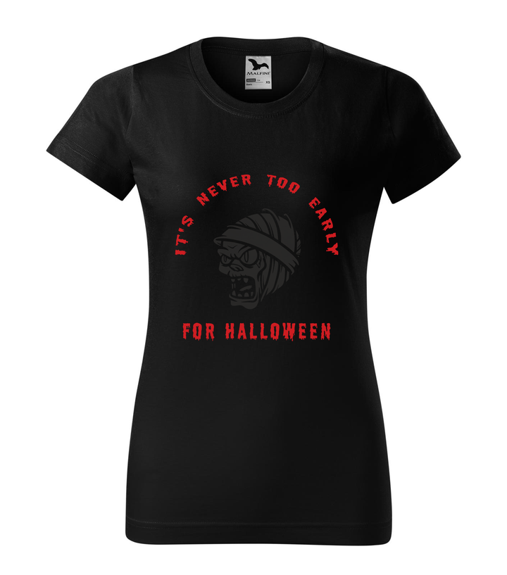 It's never to early for halloween - Női póló fekete