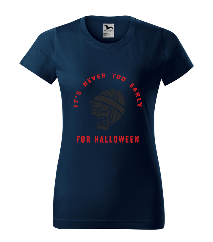 It's never to early for halloween - Női póló tengerészkék